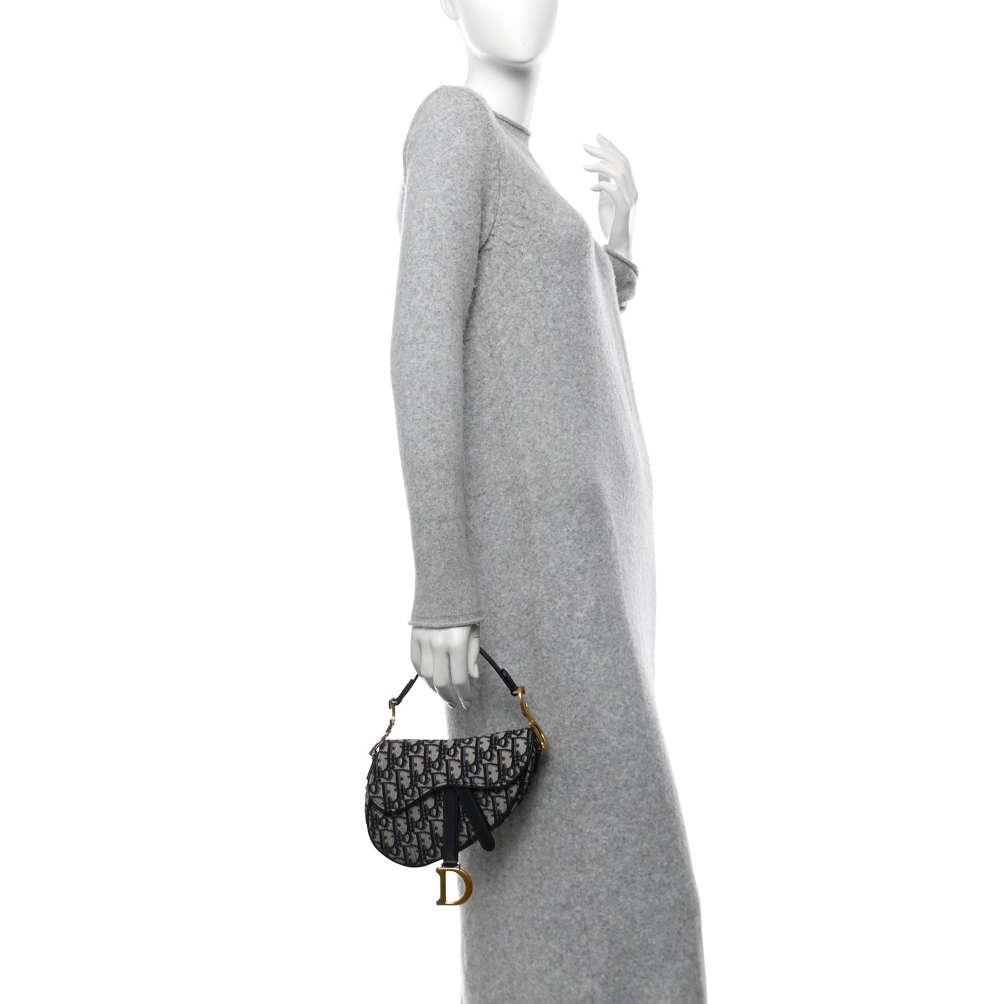 Oblique Mini Saddle Bag Blue