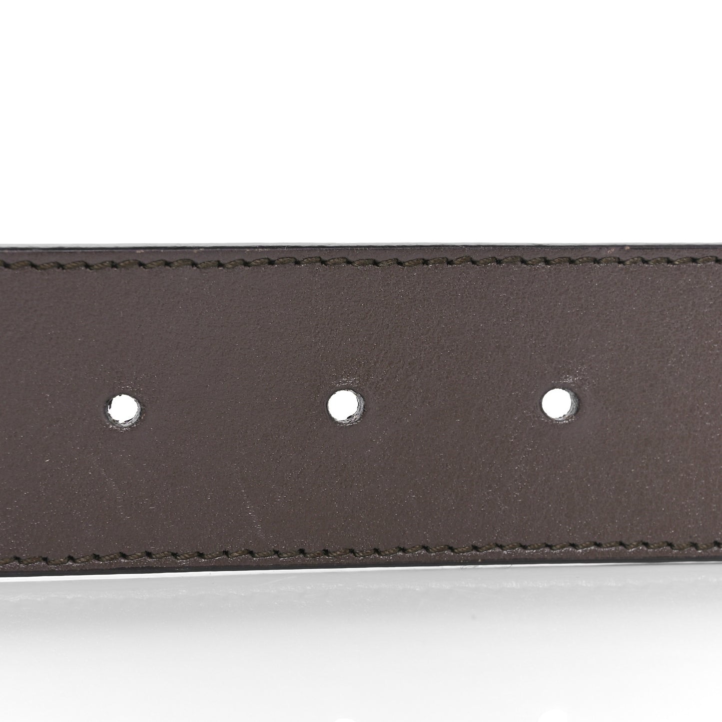 GG Supreme Monogram Plutone Calfskin Double G Reversible 37mm Belt 70 28 Beige Ebony New Acero