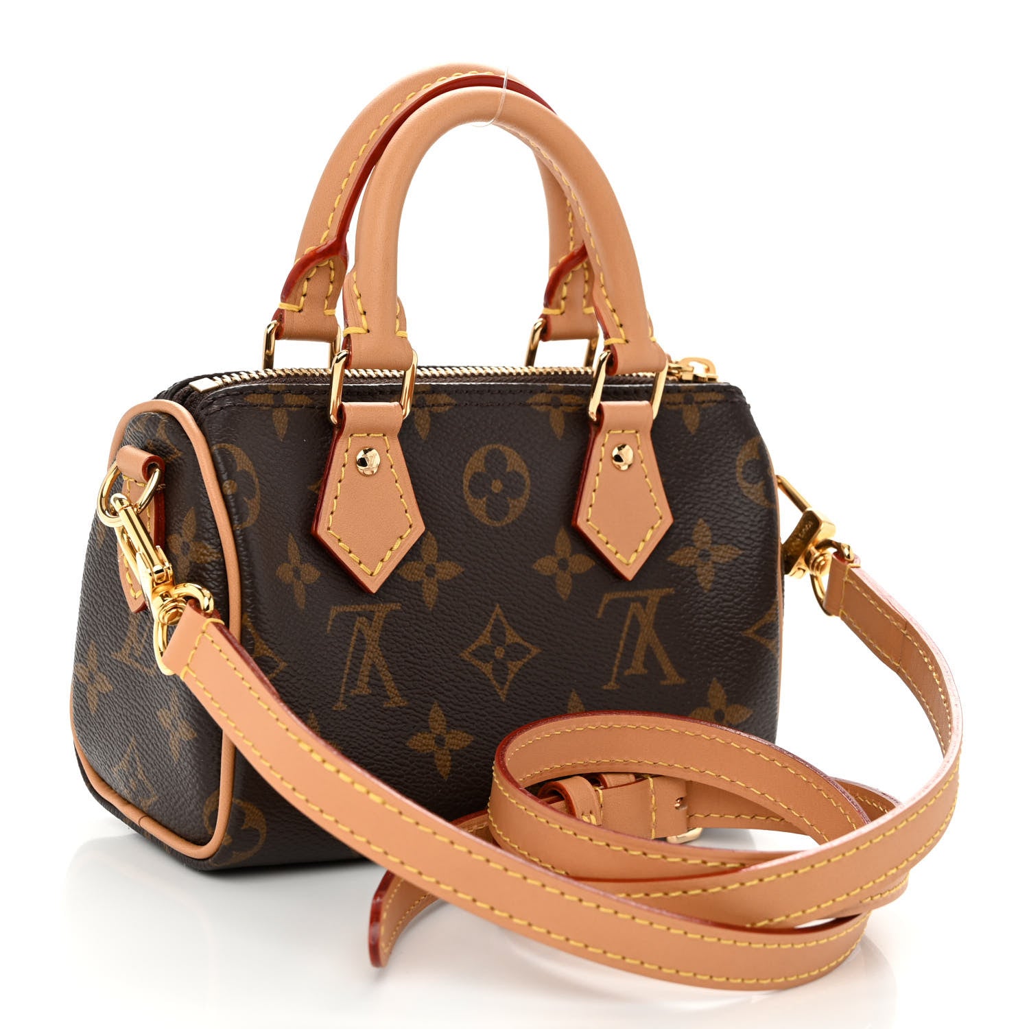 Louis Vuitton Monogram Nano Speedy Bandouliere 3 of 8