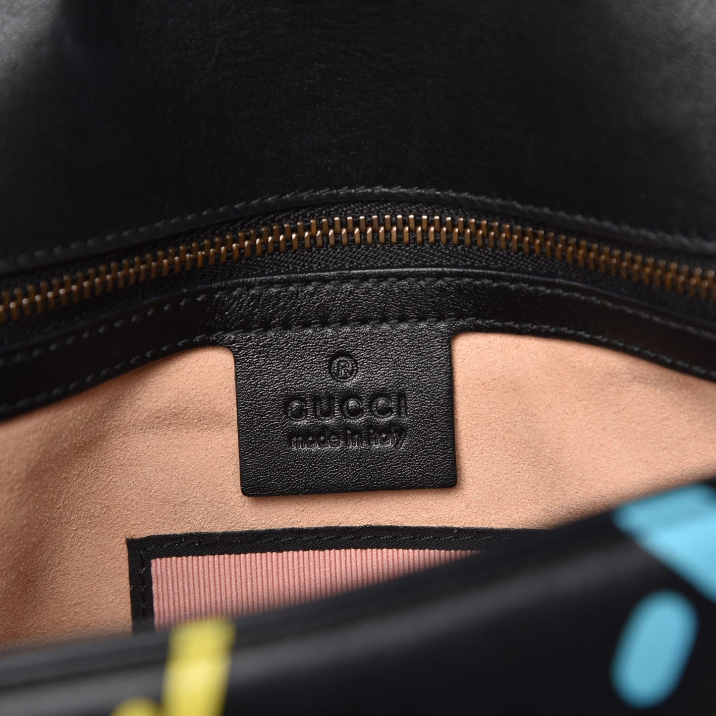 Calfskin Matelasse GucciGhost Small GG Marmont Shoulder Bag Black New Acquamarine