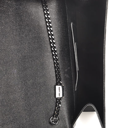 Saint Laurent Grain De Poudre Medium Classic Monogram Kate Satchel Black 5 of 7