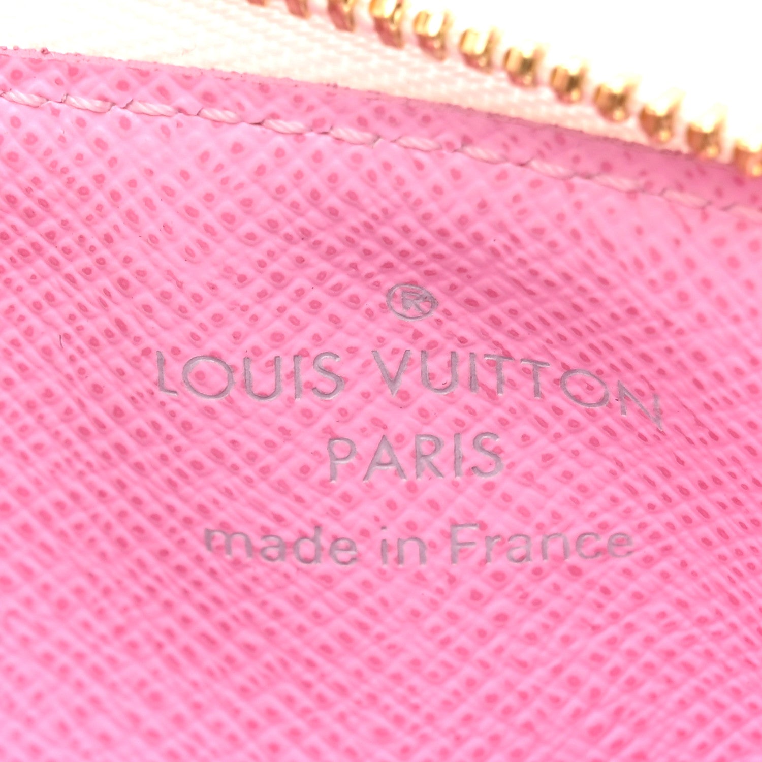 Louis Vuitton Monogram Multicolor Key Pouch White Litchi 6 of 7