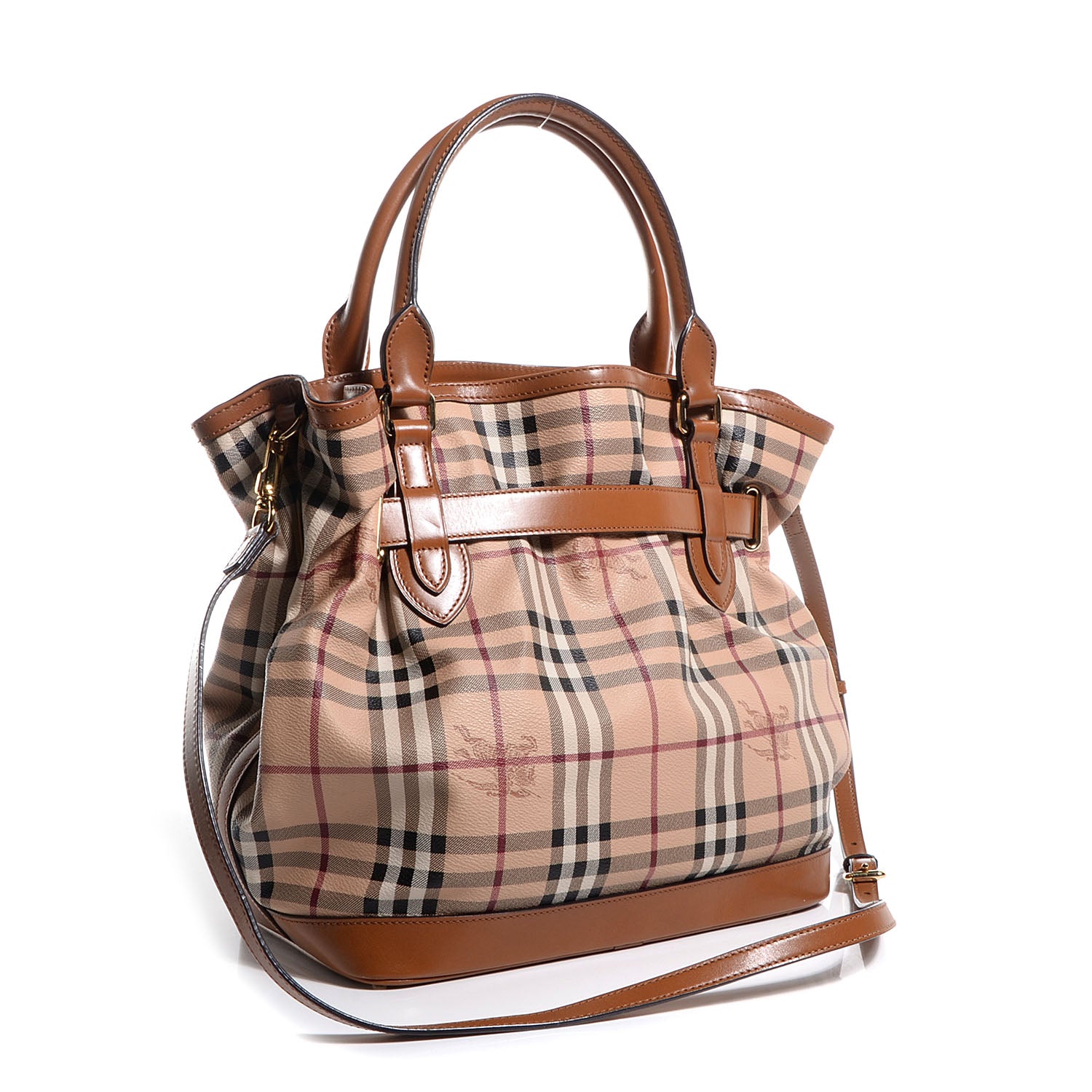 Burberry Haymarket Check Medium Golderton Tote 4 of 11