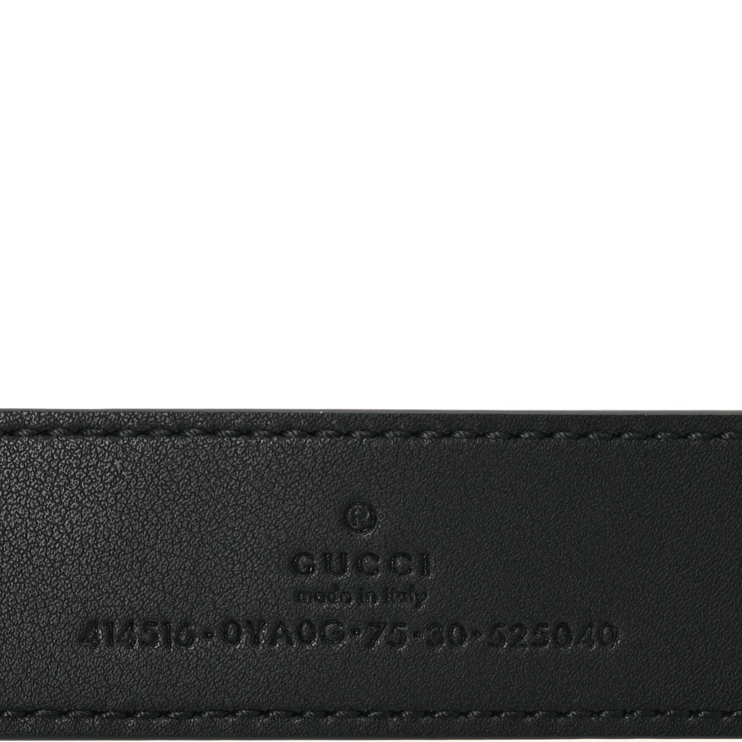 Gucci Calfskin Double G 30mm Belt 75 30 Black 5 of 7