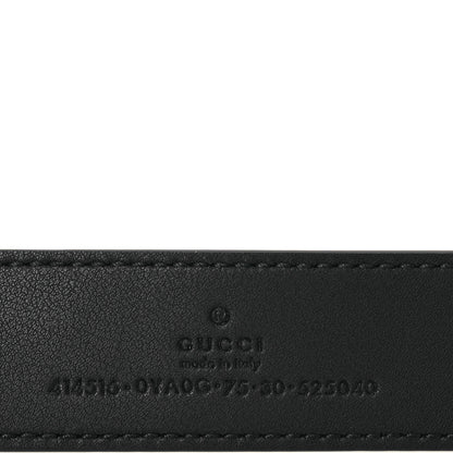 Gucci Calfskin Double G 30mm Belt 75 30 Black 5 of 7