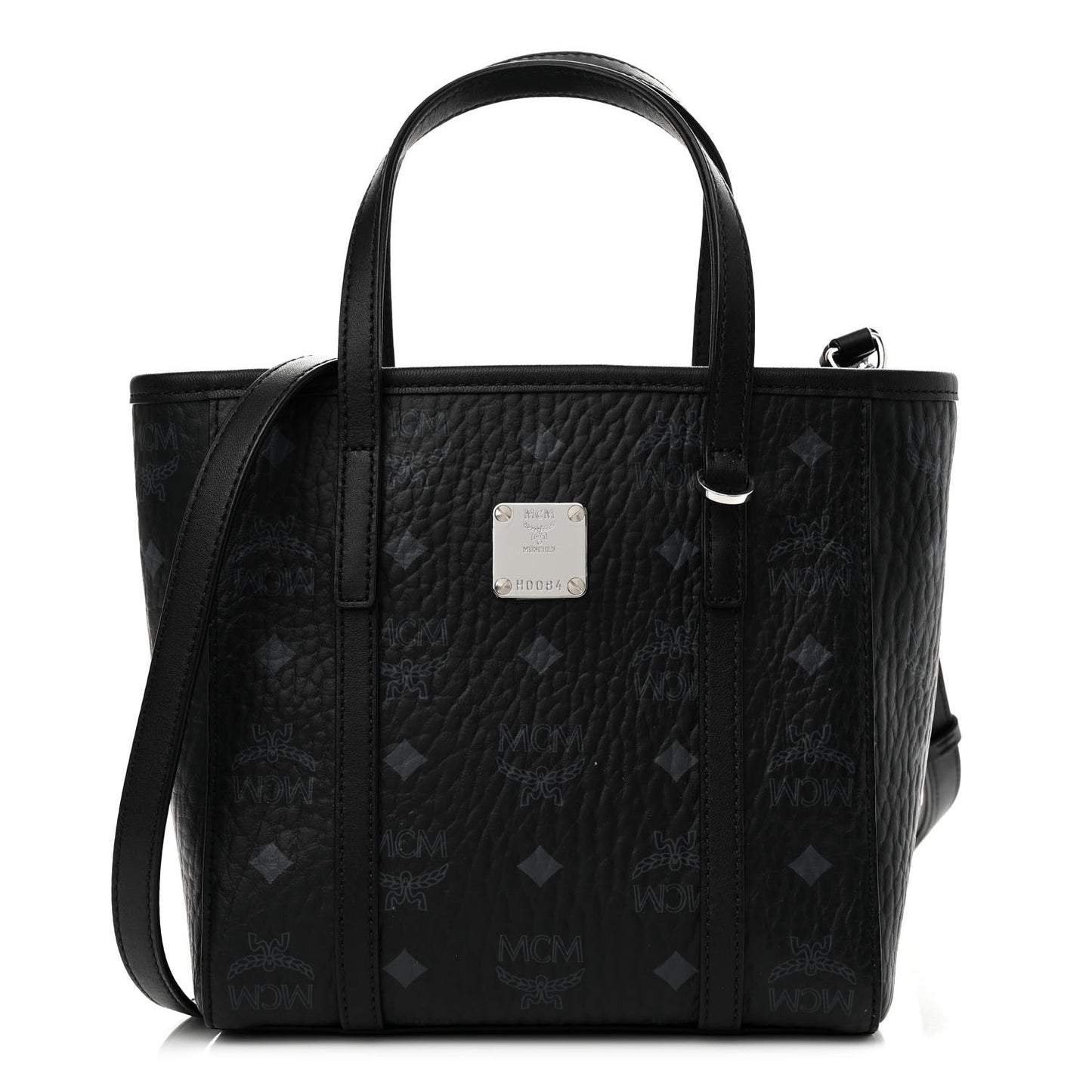 Visetos Mini Aren Top Zip Shopper Tote Black