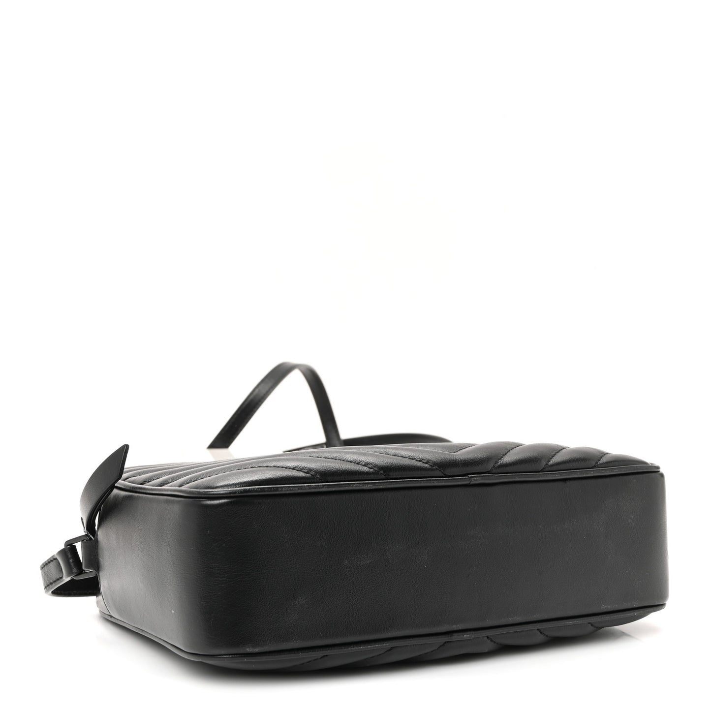 Calfskin Matelasse Monogram Monochrome Lou Camera Bag Black