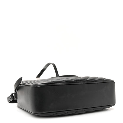 Saint Laurent Calfskin Matelasse Monogram Monochrome Lou Camera Bag Black 4 of 9