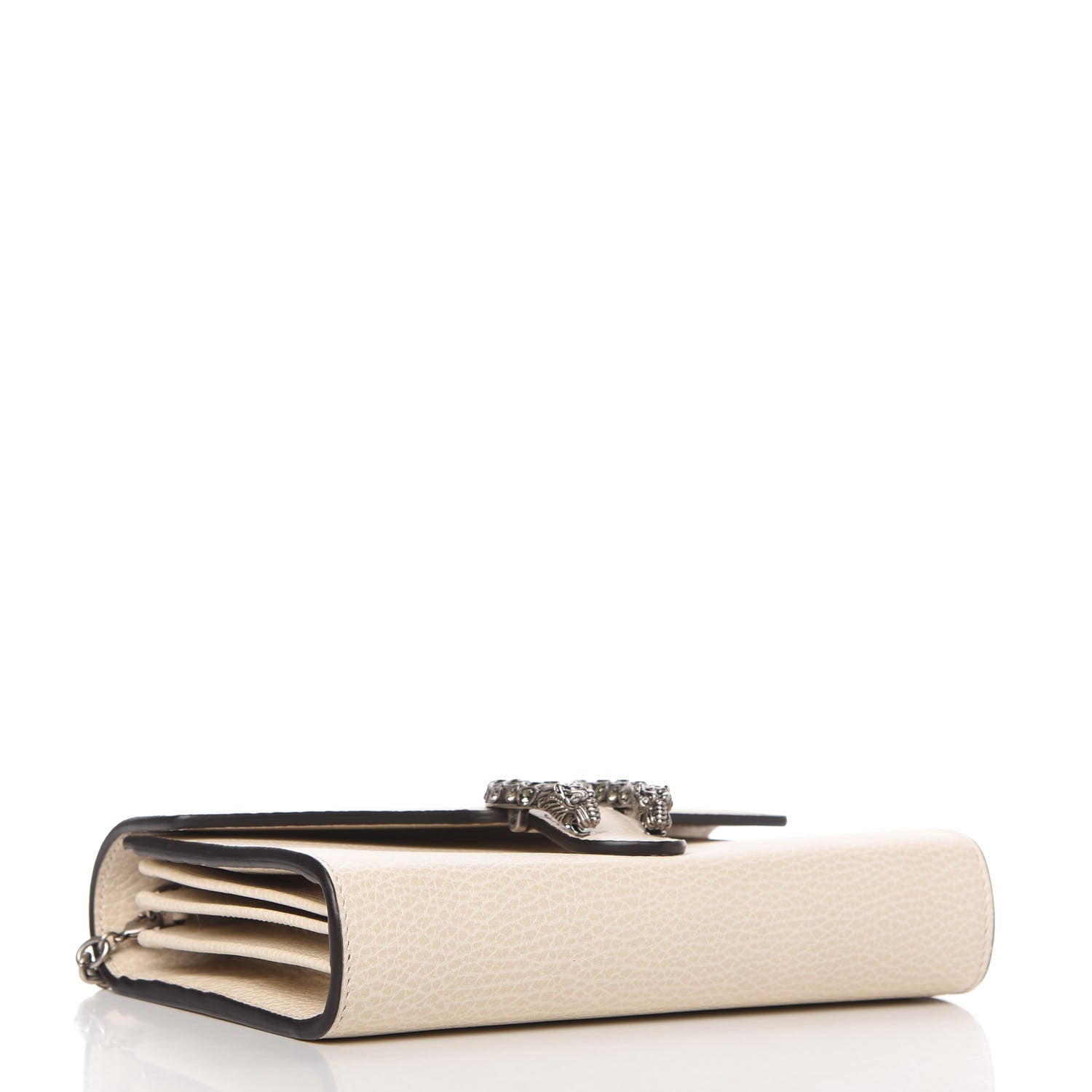 Gucci Dollar Calfskin Mini Dionysus Chain Wallet Mystic White 4 of 10