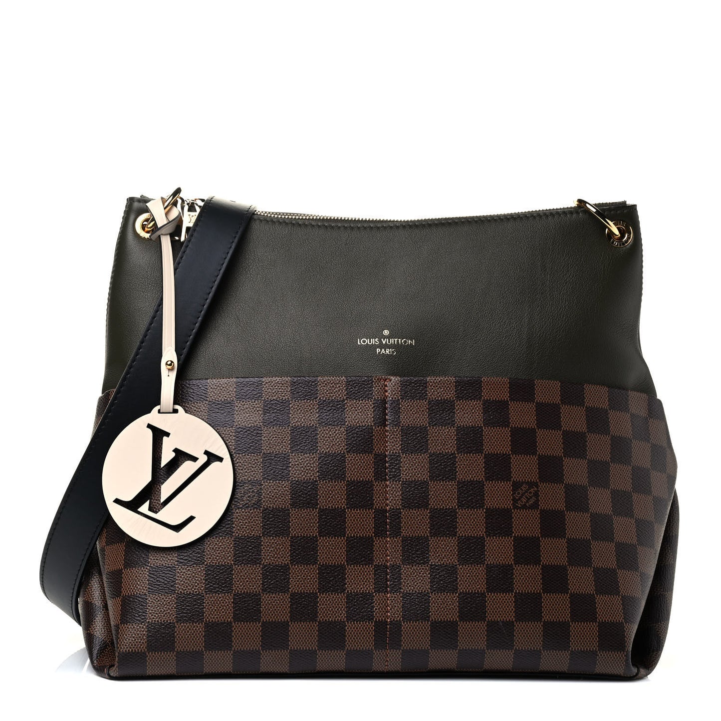 Damier Ebene Calfskin Maida Khaki