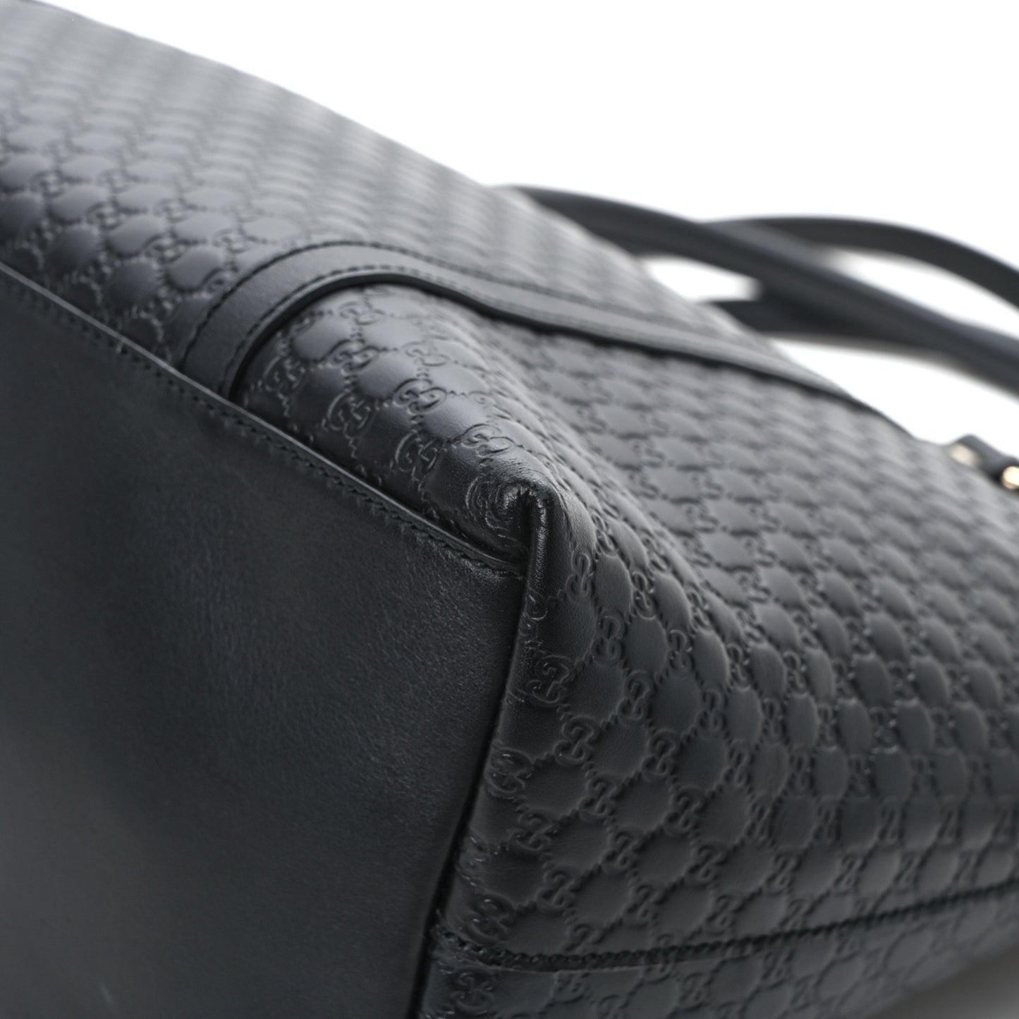 Soft Microguccissima Dome Satchel Black