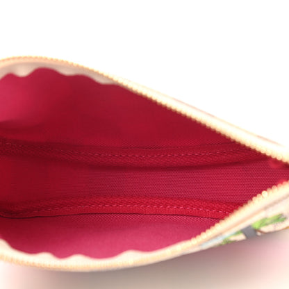 Louis Vuitton Damier Azur 2021 Christmas Animation Hollywood Mini Pochette Accessories Fuchsia 5 of 8
