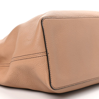 Gucci Pebbled Calfskin Large Soho Hobo Camelia 9 of 13
