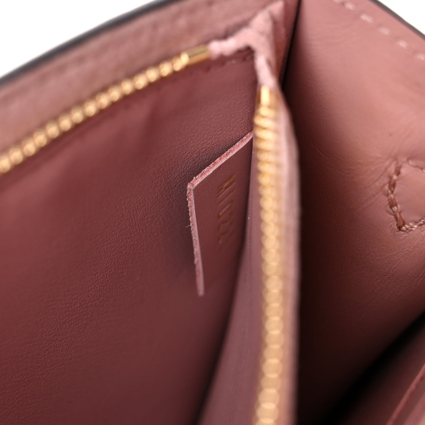 Damier Ebene Croisette Chain Wallet Magnolia