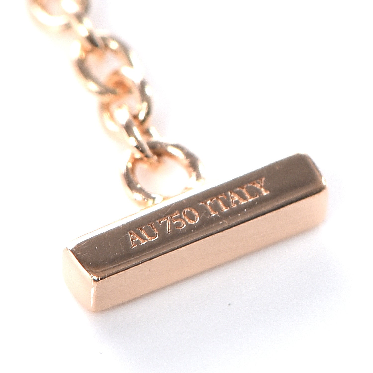 Tiffany 18K Rose Gold T Smile Bracelet 6 of 7