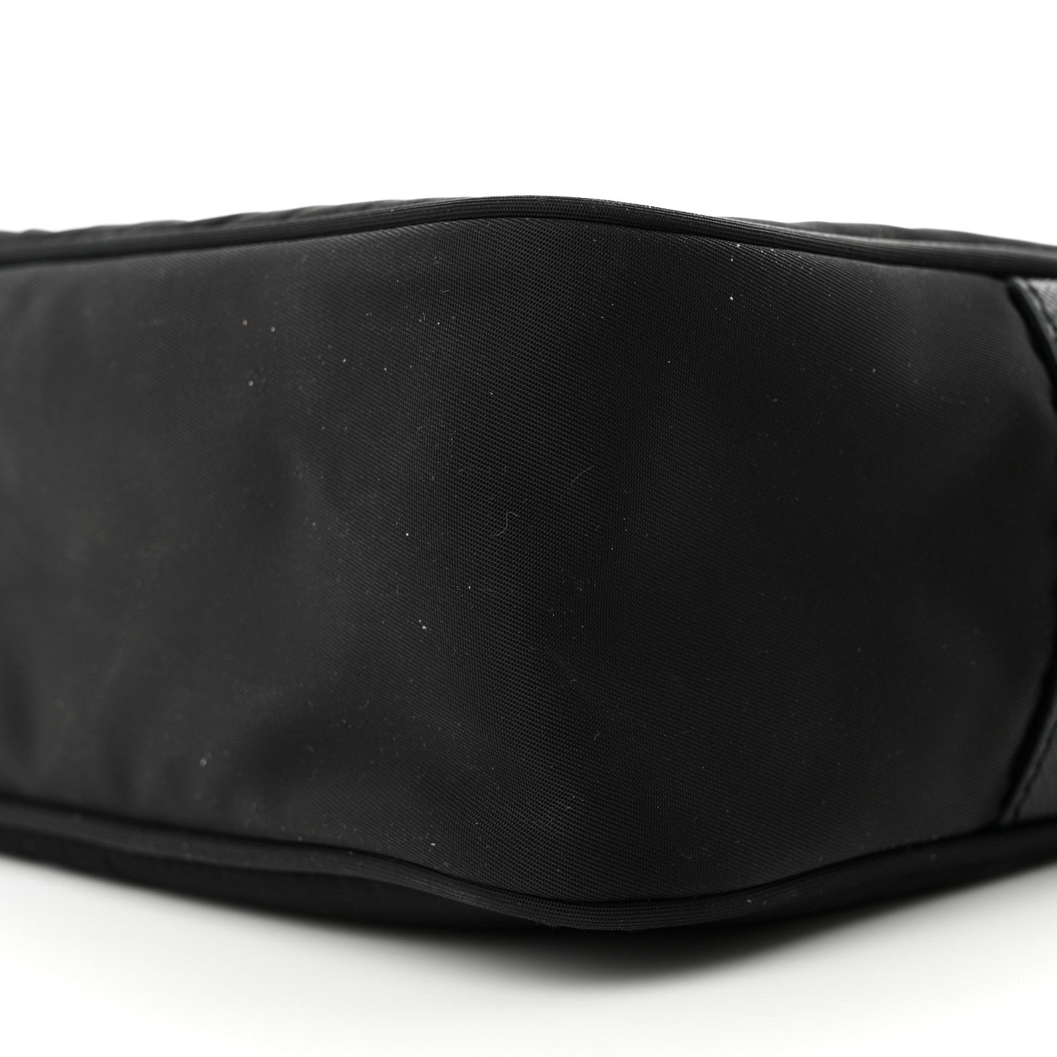 Prada Re-Nylon Vela Saffiano Pocket Double Zip Shoulder Bag Black 9 of 10