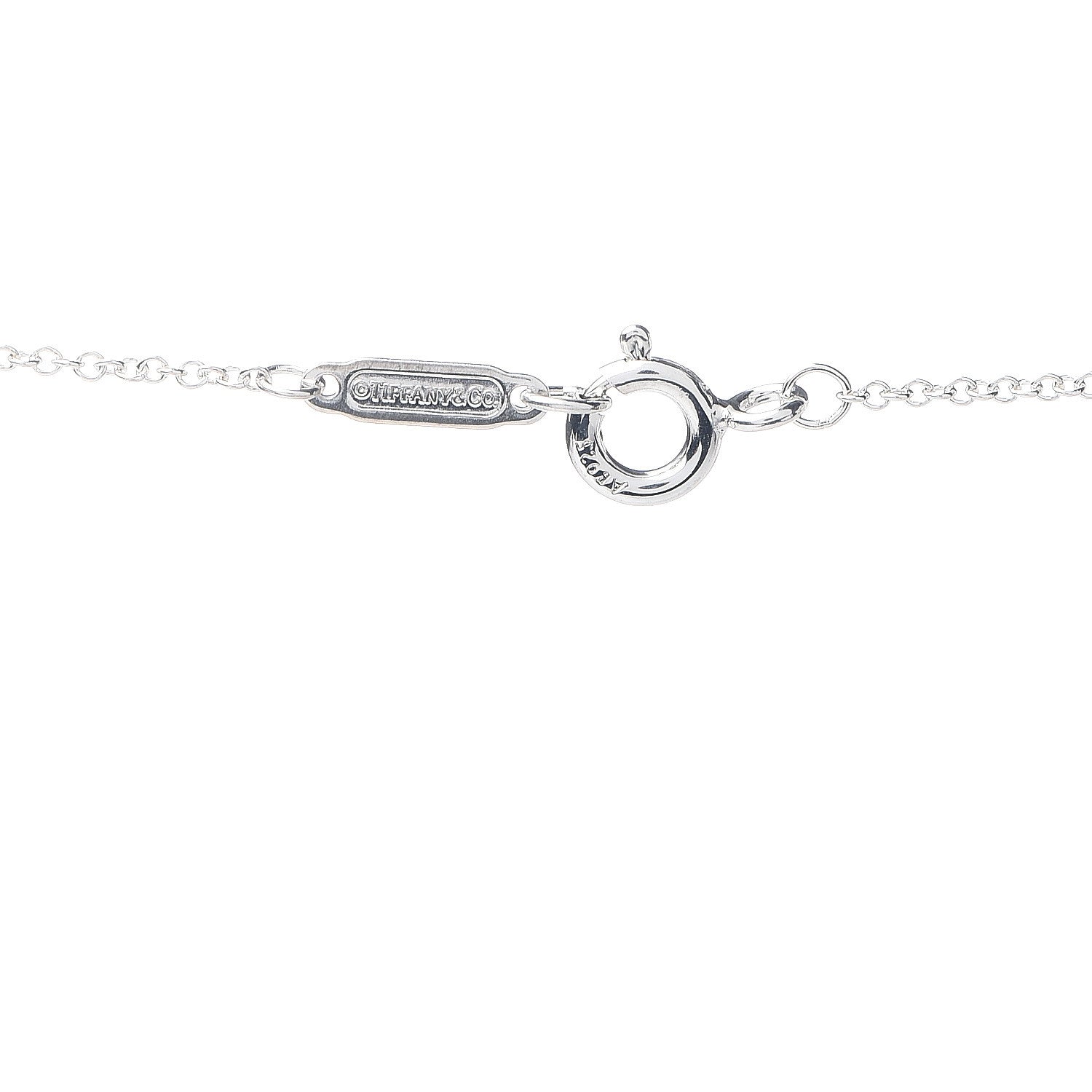 Tiffany Sterling Silver Rubedo 1837 Interlocking Circles Pendant Necklace 4 of 4