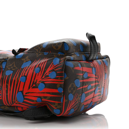 Louis Vuitton Monogram Jungle Dots Palm Springs Backpack PM Coquelicot Denim 7 of 8