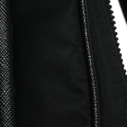 Prada Tessuto Nylon Saffiano Pocket Messenger Shoulder Bag Black 15 of 15