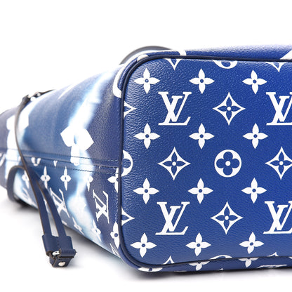Louis Vuitton Monogram Escale Neverfull MM Blue 9 of 12