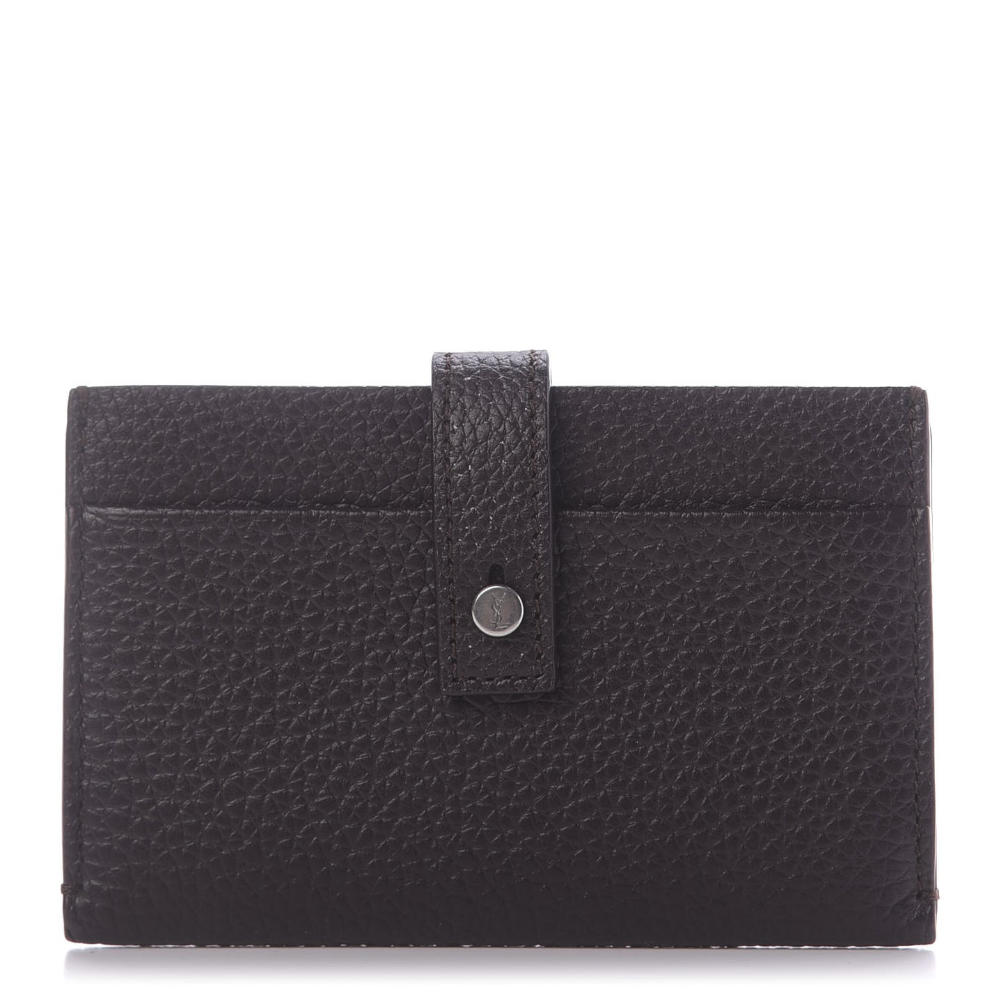 Grained Calfskin Sac De Jour Souple Card Case Black Tulipe