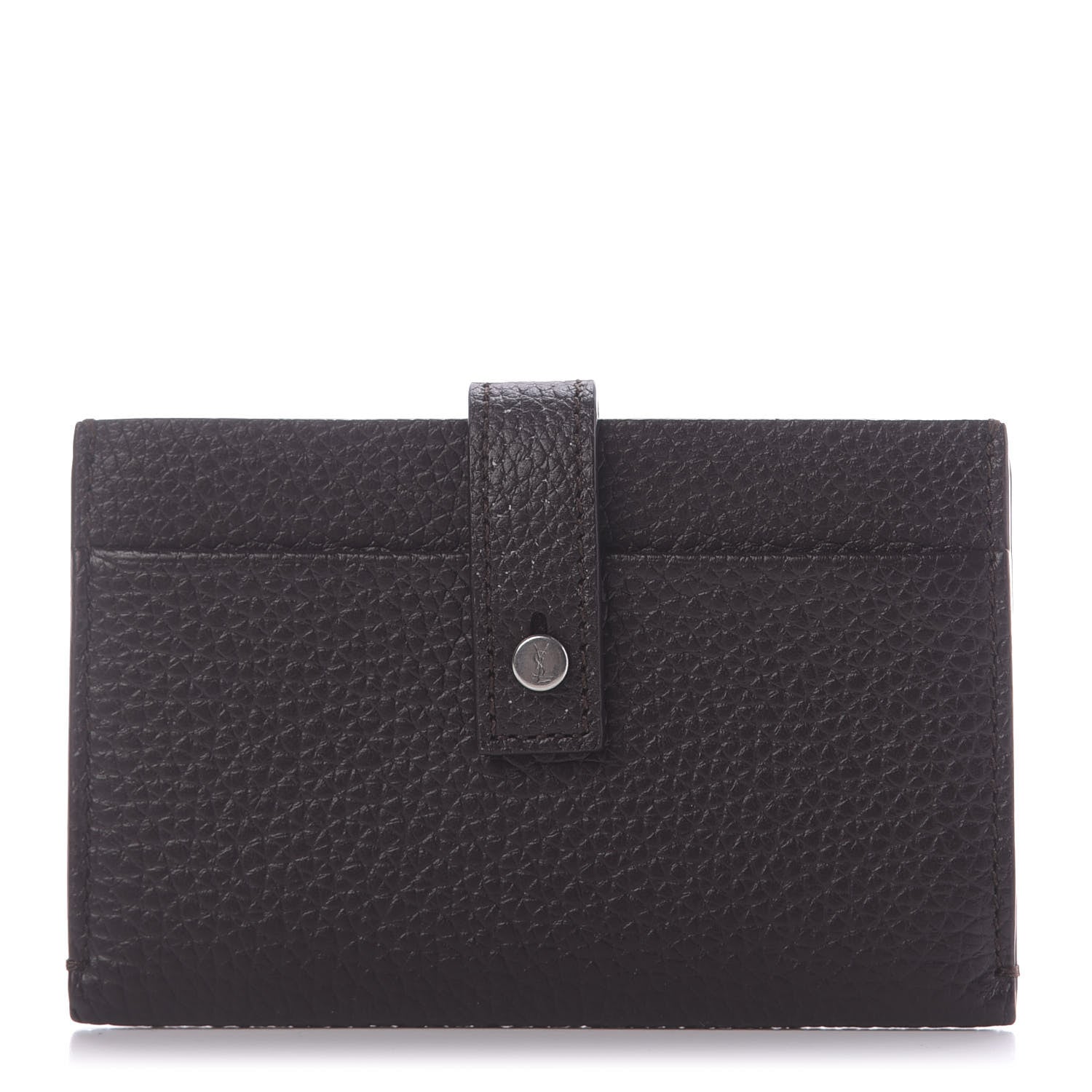 Saint Laurent Grained Calfskin Sac De Jour Souple Card Case Black Tulipe 1 of 7