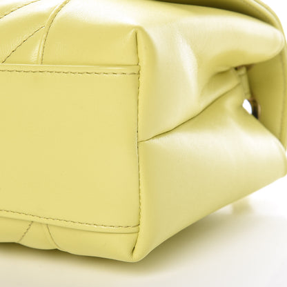 Chanel Calfskin Chevron Quilted Flap Yellow 9 of 10