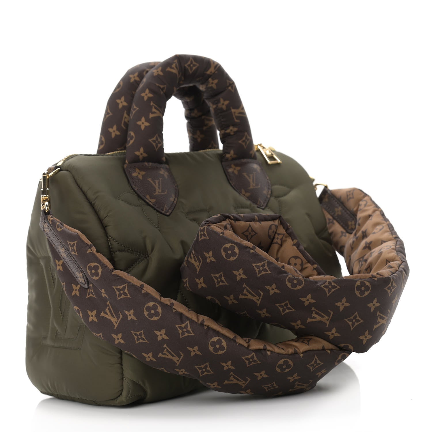 Louis Vuitton Econyl Mini Monogram Pillow Speedy Bandouliere 25 Khaki 3 of 8