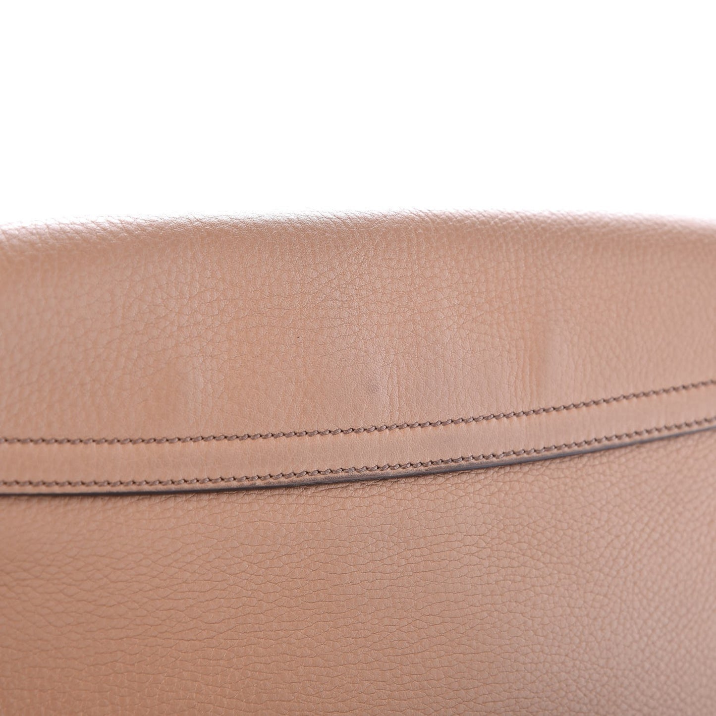 Pebbled Calfskin Medium Soho Flap Crossbody Camelia