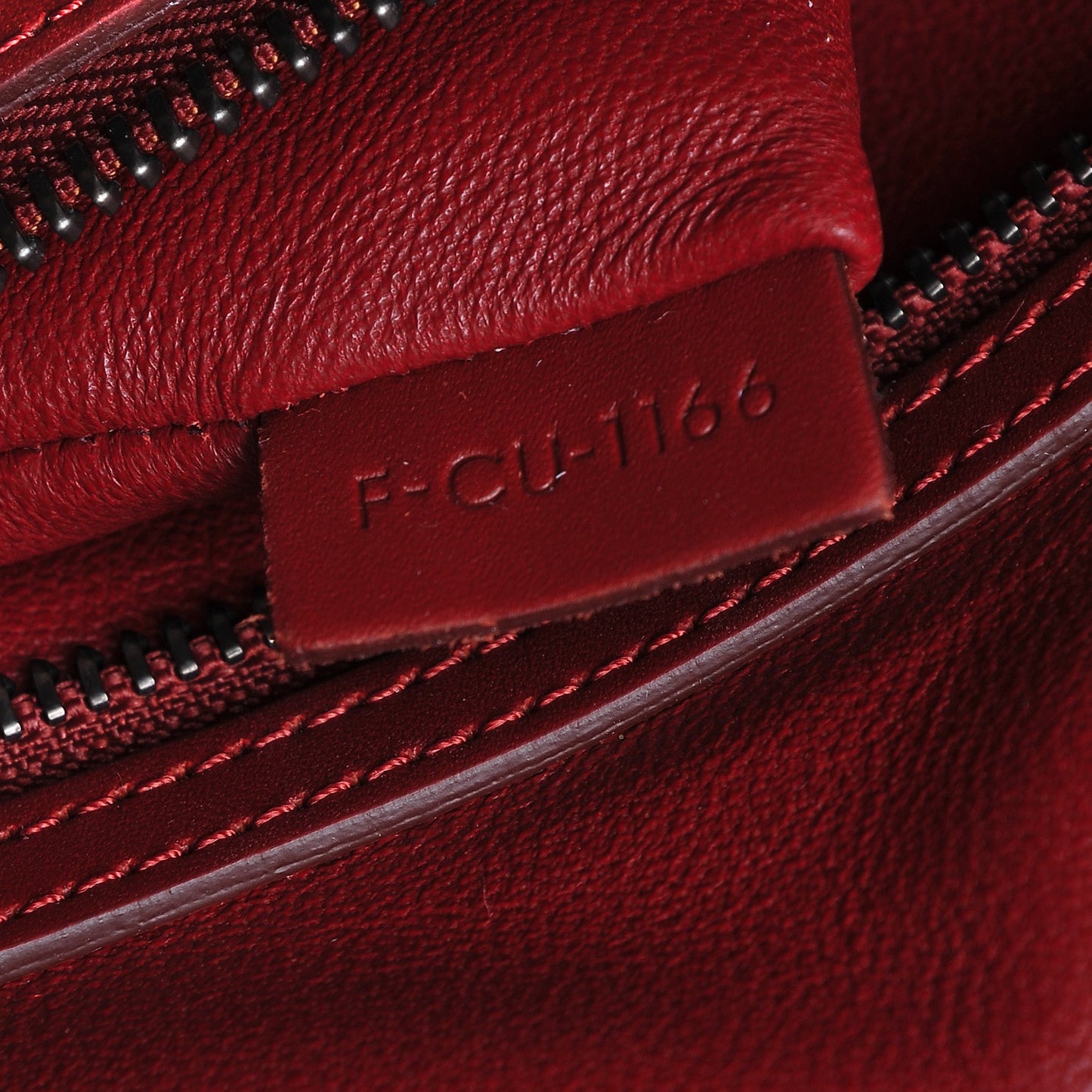 Smooth Calfskin Felt Micro Luggage Merlot