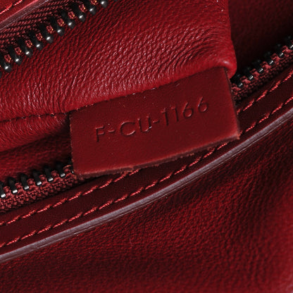 Celine Smooth Calfskin Felt Micro Luggage Merlot 7 of 9