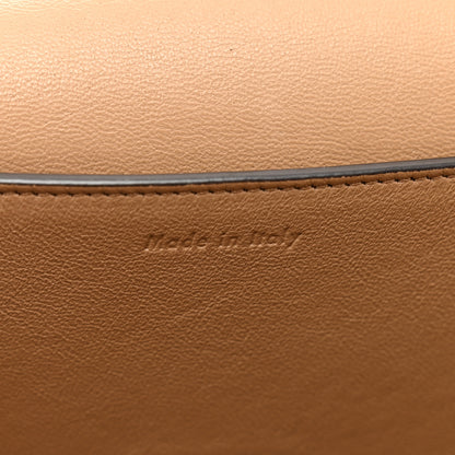 Celine Shiny Smooth Calfskin Medium Frame Shoulder Bag Tan Optic White 6 of 11