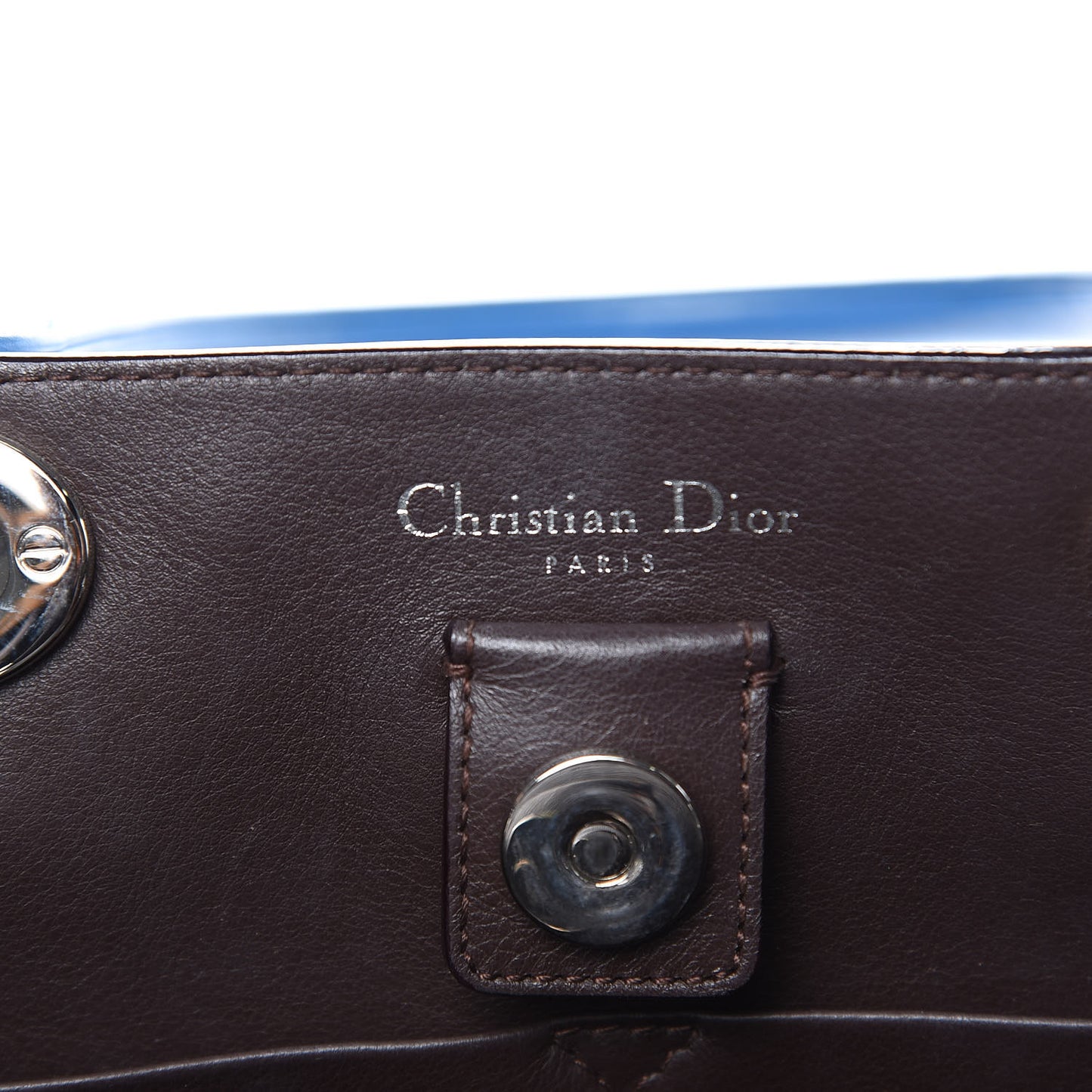 Smooth Calfskin Medium Diorissimo Tote Blue