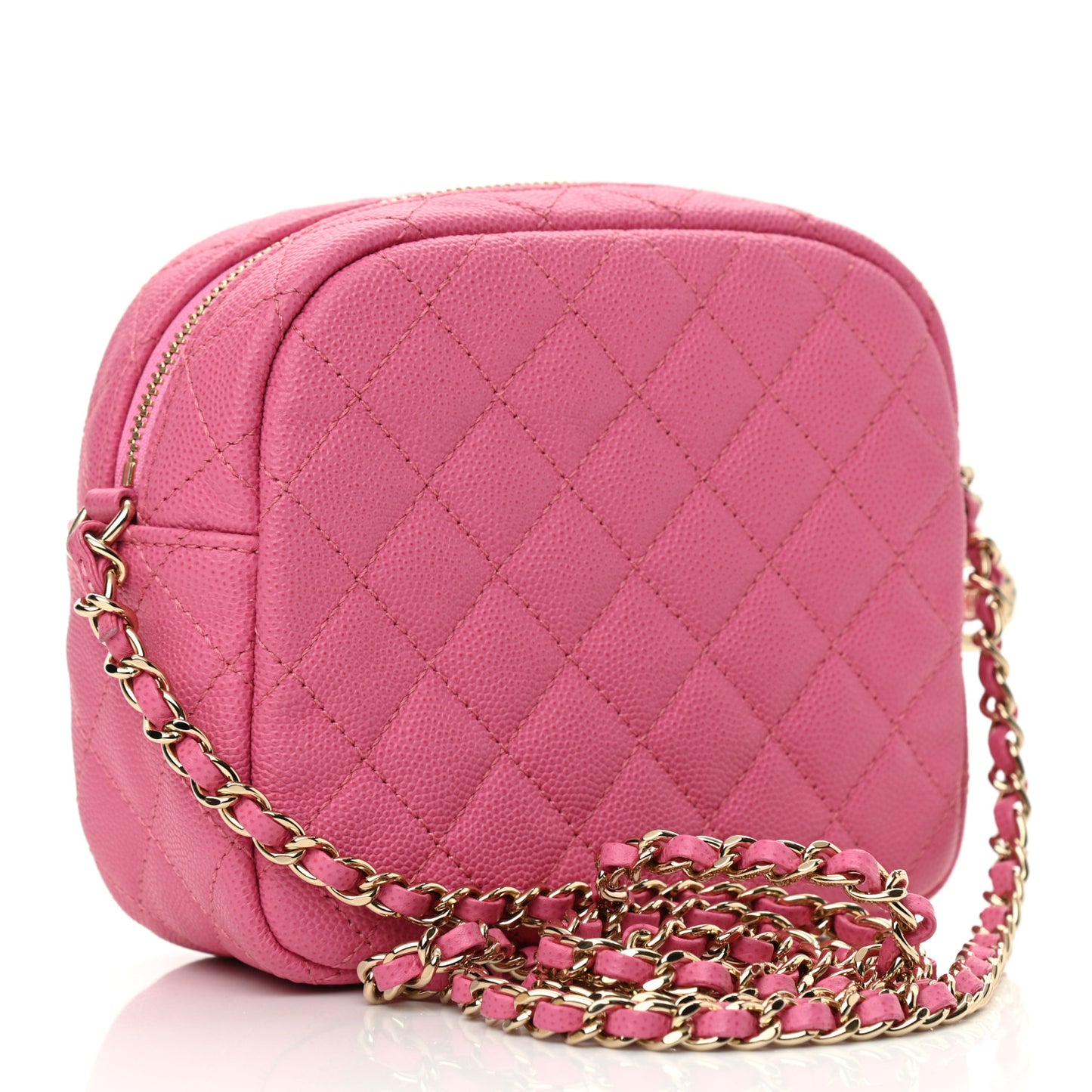 Caviar Quilted CC Day Camera Case Pink