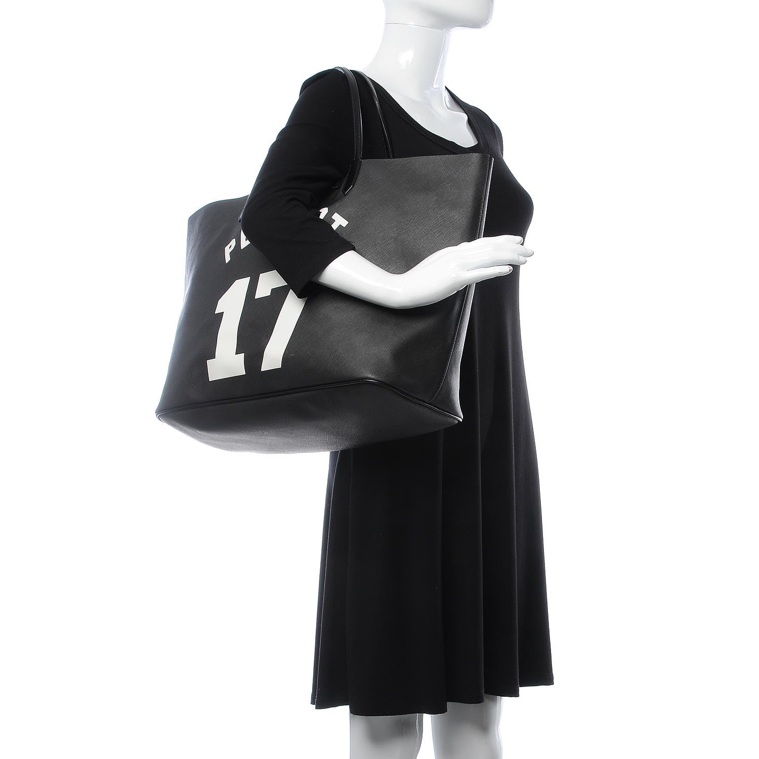 Givenchy Textured Coated Canvas Print Large Antigona Tote Black 2 of 7