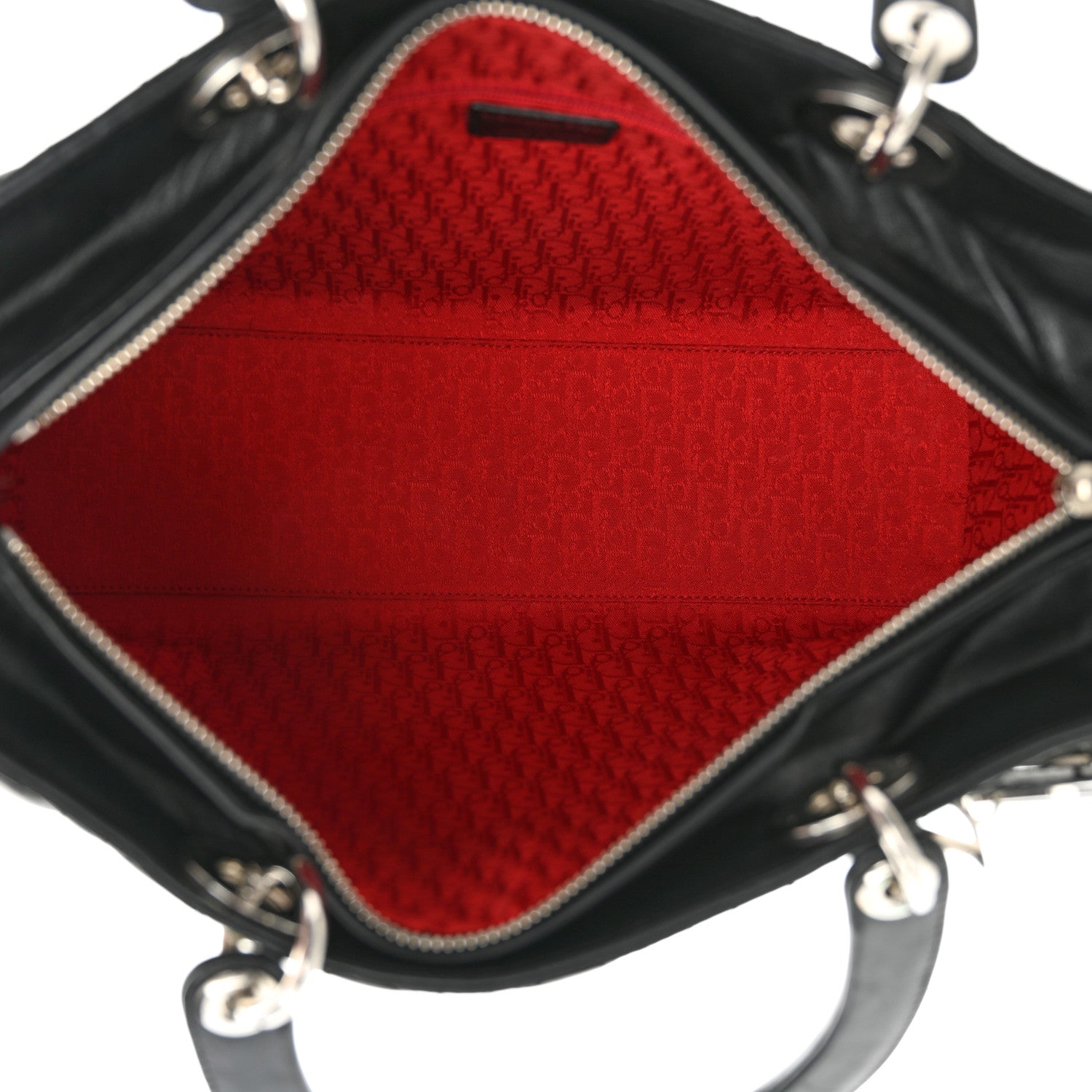 Christian Dior Lambskin Cannage Large Lady Dior Black 5 of 11