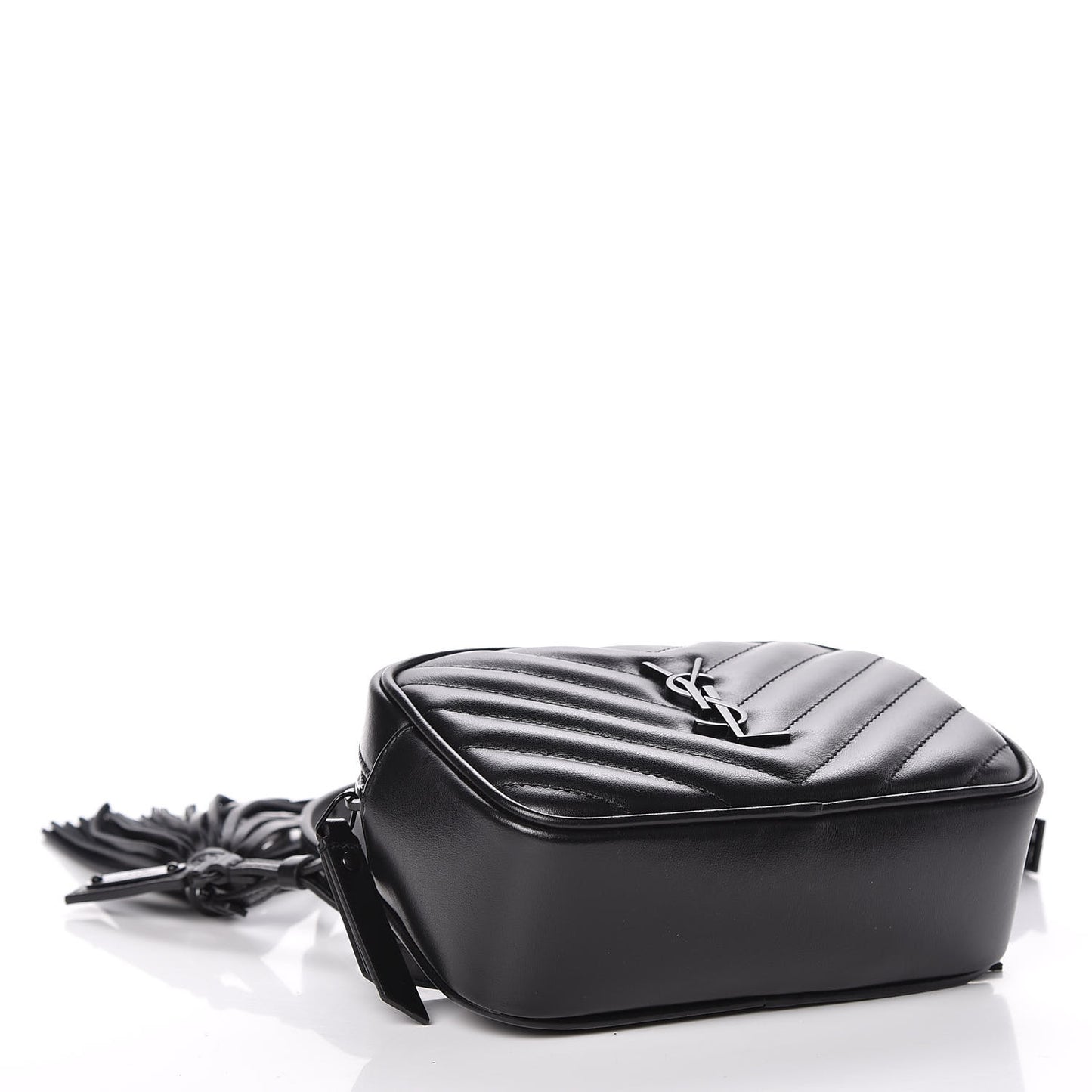 Calfskin Matelasse Monogram Lou Belt Bag Black