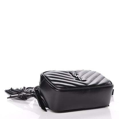 Saint Laurent Calfskin Matelasse Monogram Lou Belt Bag Black 4 of 9