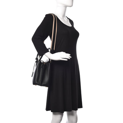 MCM Grained Calfskin Medium Milla Tote Black 2 of 10