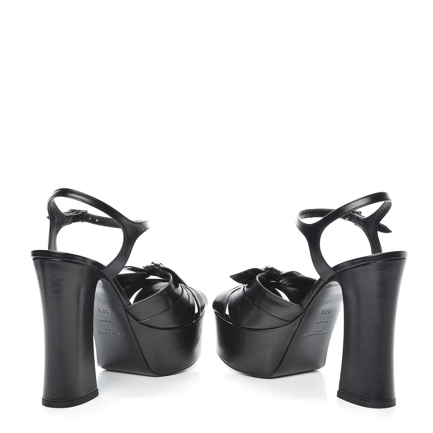 Goatskin Candy 80 Platform Sandals 37.5 Black