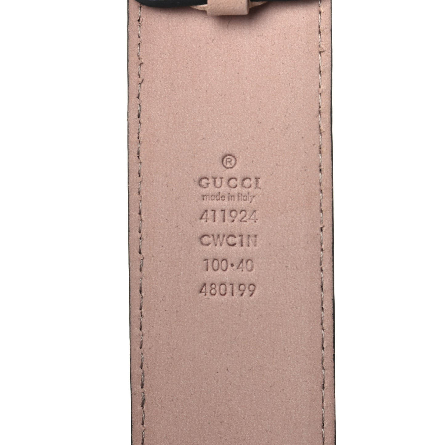 Guccissima Signature Interlocking G 40mm Belt 100 40 Blue