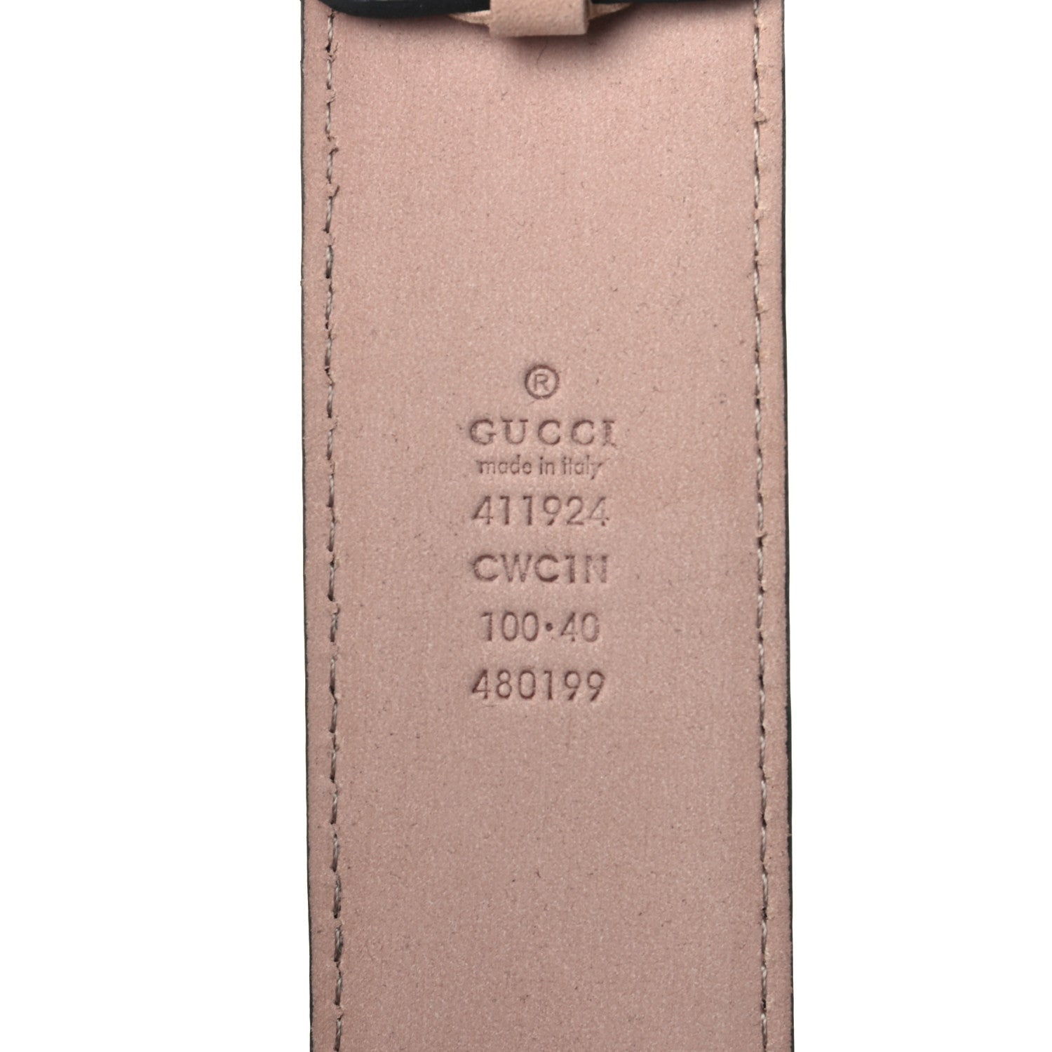 Gucci Guccissima Signature Interlocking G 40mm Belt 100 40 Blue 4 of 4