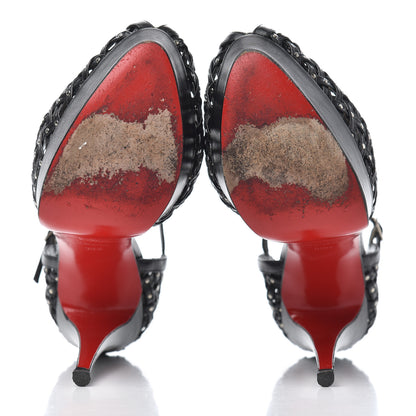 Christian Louboutin Kid Mrs 150 Pumps 38.5 Black 6 of 16