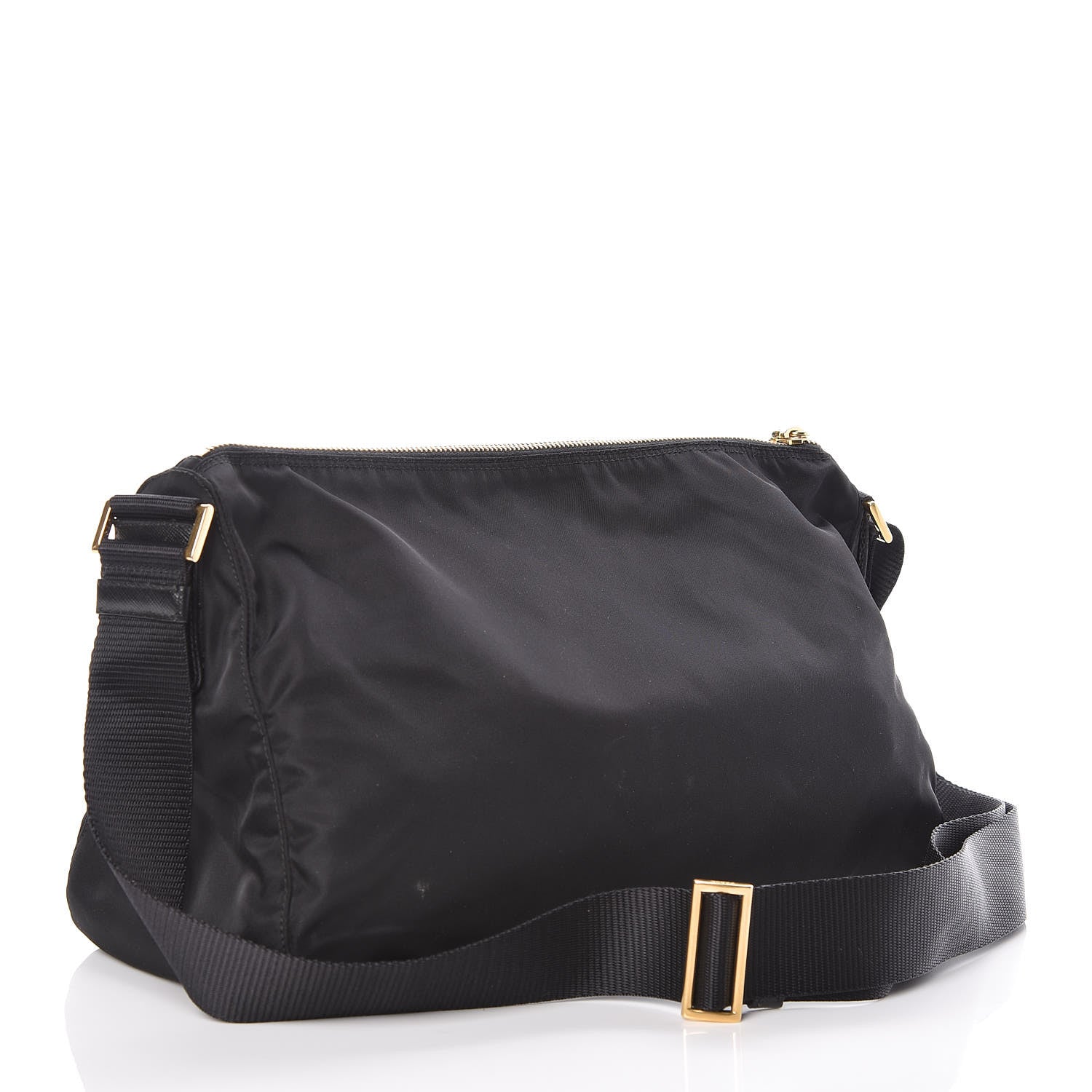Prada Nylon Vela Colour Messenger Bag Black 3 of 10