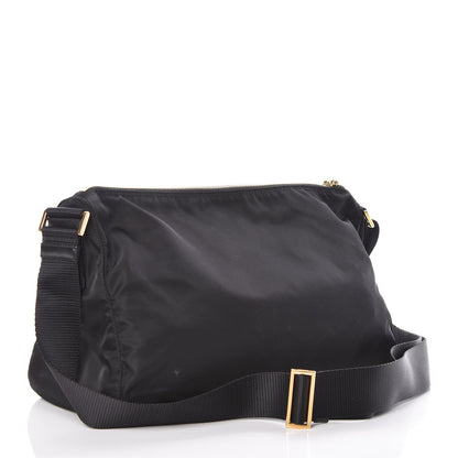 Prada Nylon Vela Colour Messenger Bag Black 3 of 10