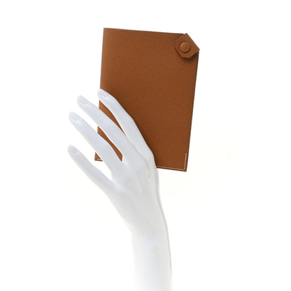 Hermes Epsom Tarmac PM Passport Holder Gold 2 of 8