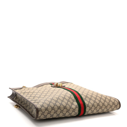 Gucci GG Supreme Monogram Large Rajah Chain Tote Beige New Acero 4 of 10