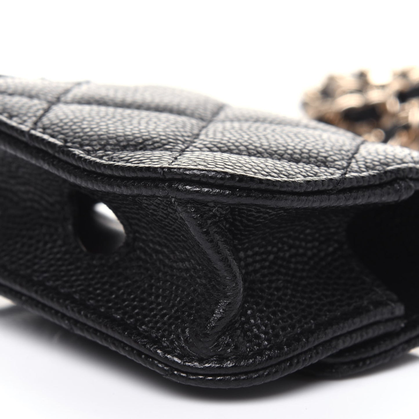 Caviar Quilted Airpods Pro Case Black