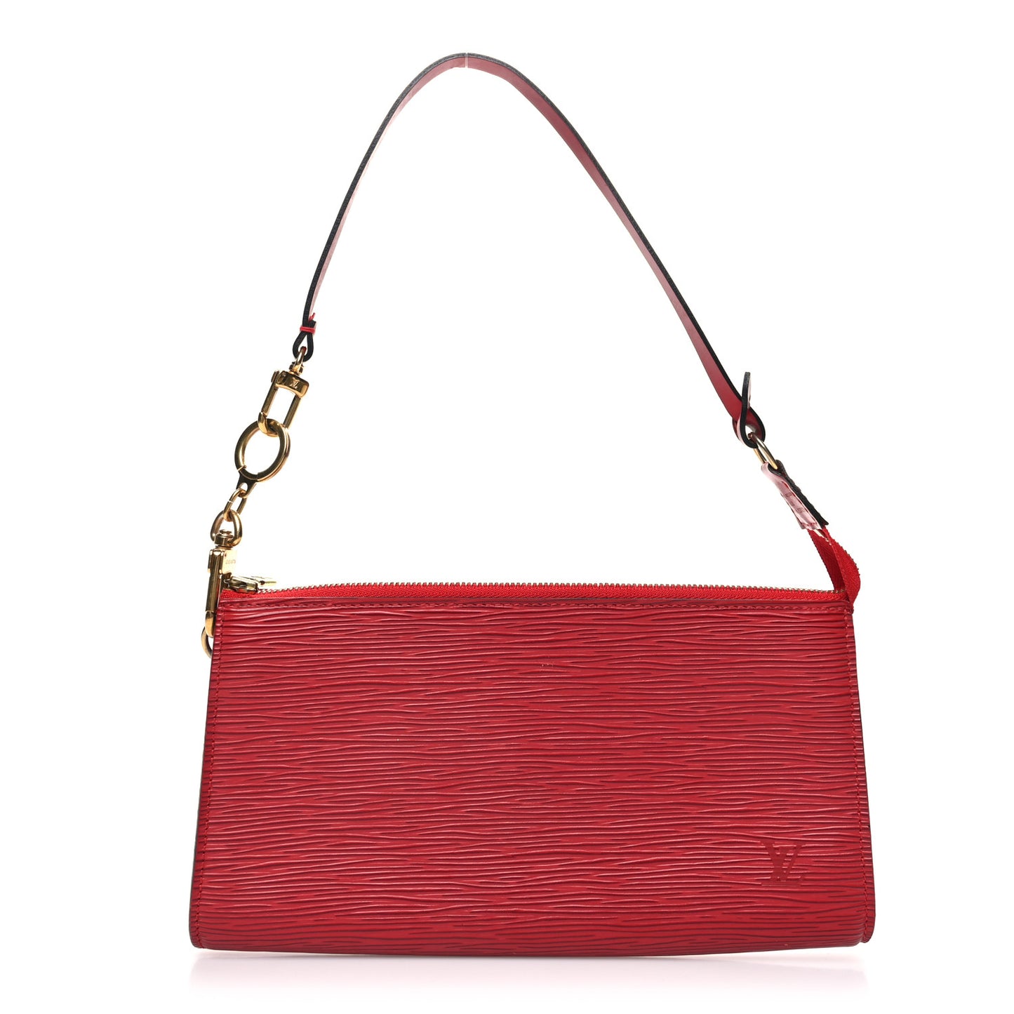 Epi Pochette Accessories 24 Castillan Red