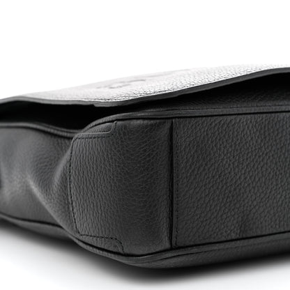 Burberry Grainy Calfskin Embossed Bruno Messenger Black 11 of 17